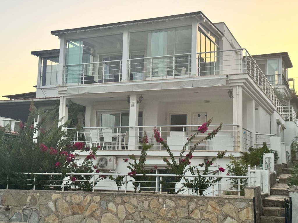 House in Bodrum before the renovation — open balconies
